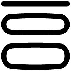 Vector Stroke Weight Icon from Flex Line Set