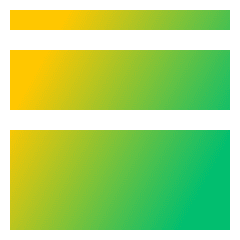 Vector Stroke Weight Icon from Sharp Gradient Set