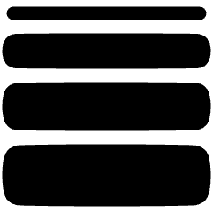 Vector Stroke Weight Icon from Plump Solid Set