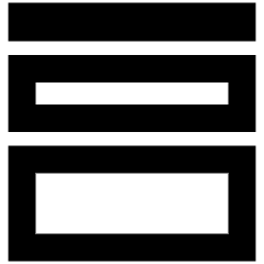 Vector Stroke Weight Icon from Sharp Remix Set