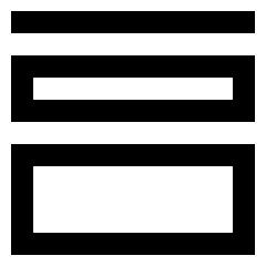 Vector Stroke Weight Icon from Sharp Line Set