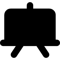White Board Icon from Core Solid Set