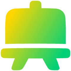 White Board Icon from Plump Gradient Set