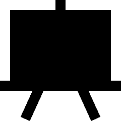 White Board Icon from Sharp Solid Set