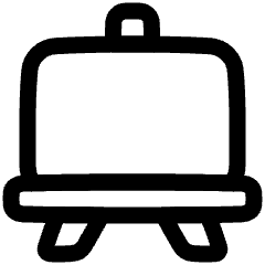 White Board Icon from Plump Line Set