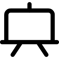 White Board Icon from Core Line Set