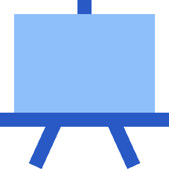 White Board Icon from Sharp Flat Set