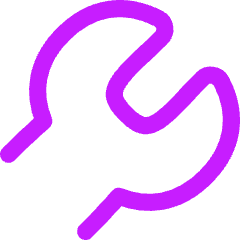 Wrench Head Diagonal Icon from Flex Neon Set