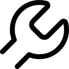 Wrench Head Diagonal Icon from Core Line Set