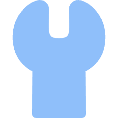 Wrench Head Vertical Icon from Flex Flat Set