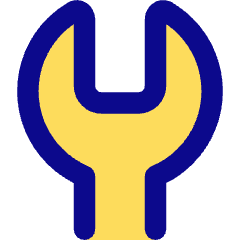 Wrench Head Vertical Icon from Core Pop Set