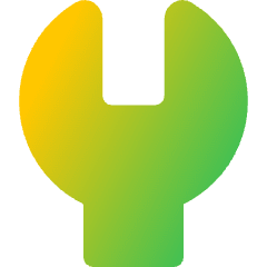 Wrench Head Vertical Icon from Core Gradient Set