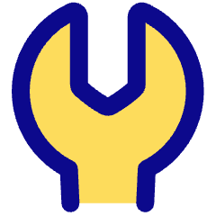 Wrench Head Vertical Icon from Plump Pop Set
