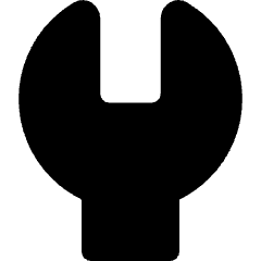 Wrench Head Vertical Icon from Core Solid Set