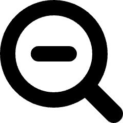 Zoom Out Icon from Micro Solid Set