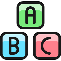 Educative Toys Alphabet Icon from Ultimate Colors Set