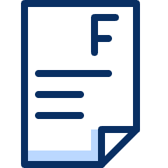 Grade F Icon from Cyber Duotone Set