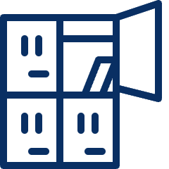 Locker Icon from Cyber Line Set