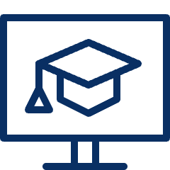 Online Study Icon from Cyber Line Set