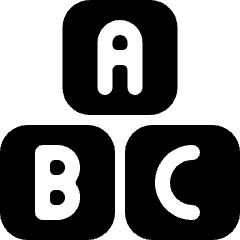 Educative Toys Alphabet Icon from Ultimate Bold Set