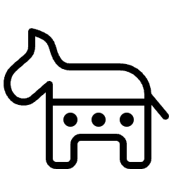 Election Democrat Icon from Ultimate Light Set