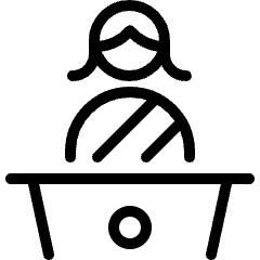 Election Politician Podium Woman Icon from Ultimate Light Set