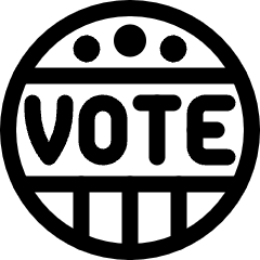 Election Sticker Icon from Ultimate Regular Set