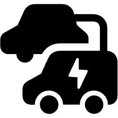 E Car Service Van Icon from Ultimate Bold Set