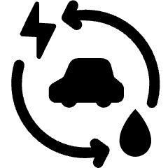 Hybrid Car 1 Icon from Ultimate Bold Set