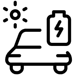 Solar Charging Car 1 Icon from Ultimate Light Set