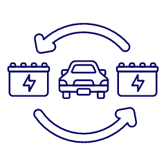 Battery Change Illustration from UX Line Set