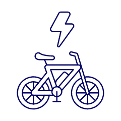E Bike Illustration from UX Line Set