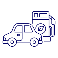 Green Energy Car Illustration from UX Line Set