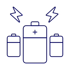 Battery Illustration from UX Line Set