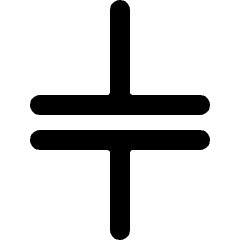 Electronics Capacitor 1 Icon from Ultimate Bold Set