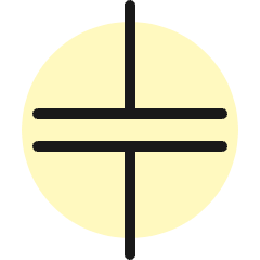 Electronics Capacitor 1 Icon from Ultimate Colors Set