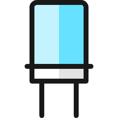 Electronics Capacitor Icon from Ultimate Colors Set