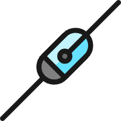 Electronics Crystal Diode Icon from Ultimate Colors Set