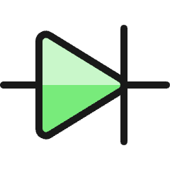 Electronics Diode Icon from Ultimate Colors Set