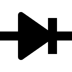 Electronics Diode Icon from Nova Solid Set