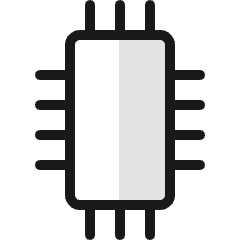 Electronics Integrated Circuit Icon from Ultimate Colors Set