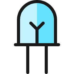 Electronics LED Light Icon from Ultimate Colors Set