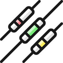 Electronics Resistor 1 Icon from Ultimate Colors Set