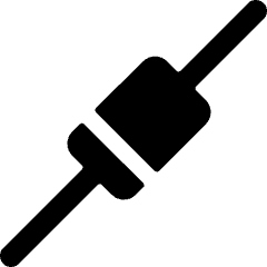 Electronics Shottkey Diode Icon from Ultimate Bold Set
