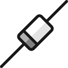 Electronics Shottkey Diode Icon from Ultimate Colors Set