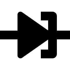 Electronics Tunnel Diode Icon from Nova Solid Set