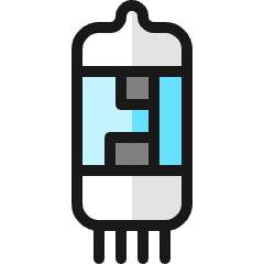 Electronics Vacuum Tube Icon from Ultimate Colors Set