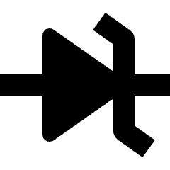Electronics Zener Diode Icon from Nova Solid Set