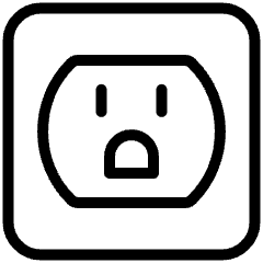 Power Outlet Type B Icon from Ultimate Light Set