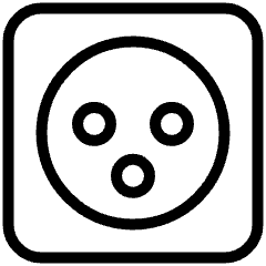 Power Outlet Type H Icon from Ultimate Light Set